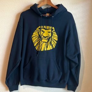 Size M Lion King Sweatshirt Hoodie Black Like New Broadway